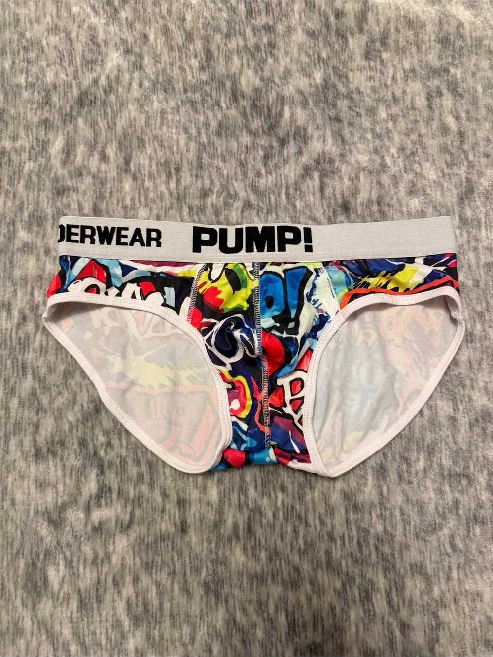 PUMP! Colorful Graffiti Print Briefs